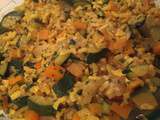 Riz pilaf épicé aux légumes (sans matières grasses, starch solution)