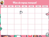 Comment faire mes menus hebdomadaires ou mensuels