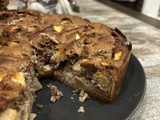 Gâteau pommes, noisettes, épices et noix de pécan ig bas