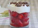 Verrines fraises coco