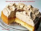 Gâteau au mousse de sucre caramélisé