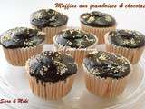 Muffins aux framboises & chocolat