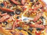 Pizza aux saucisses