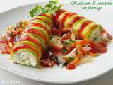 Rouleaux de courgette au fromage