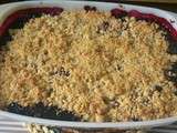 Crumble fruits rouges chocolat blanc