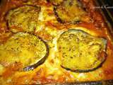 Gratin d’aubergines, tomates à la mozzarella