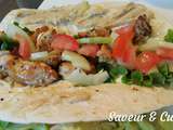 Wraps au poulet souvlaki