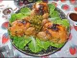 Poulets Farcis aux fruits de mer دجاج معمر بفواكه البحر