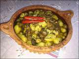 Tajine topinambours et olive maslala طاجين بطاطس قصبية وزيتون مسلالة