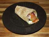 Wrap pique nique, au saumon fumé