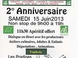 Anniversaire du Jas bio 15 juin 2013 : ateliers de cuisine  enfant  et  adulte 