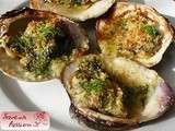 Clams gratinées au beurre d'aneth