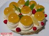 Entremets citron-mélisse avec un citron Meyer