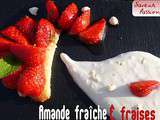 Fraise et amande fraîche : un dessert pour chef Damien