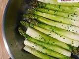 Grosses asperges  meunière 