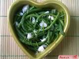 L'idée du dimanche soir : haricots verts en salade tiède