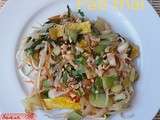 Pad thaï végétarien au pak choi