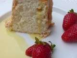 Que faire avec des blancs d'oeufs ? Et Angel cake, fraises, crème anglaise à la fleur de sureau