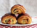 Petits pains jambon-pesto comme des pains au chocolat