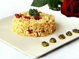 Risotto de blé aux tomates confites