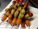 Brochettes de poulet aux sésames