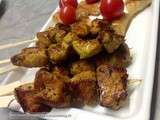 Mini brochettes de poulet sauce soja