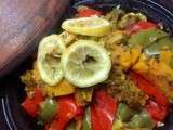 Tajine de boulettes de poisson au riz et légumes