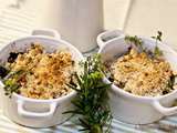 Crumble de courgettes aux accents du midi