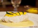 Plat de Noël light : cabillaud au coulis de mangue et purée à l’huile d’olive