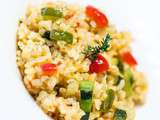 Risotto de boulgour aux légumes du soleil