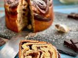 Babka au Chocolat et Ecorces d'Oranges Confites