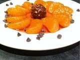 Clementines pochées au sirop de cassis #dessert