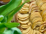 Tarte Rustique aux Pommes peu sucrée à la Cannelle