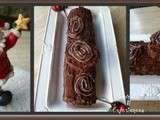 Bûche de Noël Chocolat Marron sans Beurre