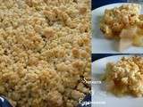 Crumble pommes poires, un délice