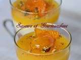 Balouza aux 2 Oranges. Orange and Milk  Pudding