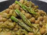 Curry de pois chiche aux asperges sauvages