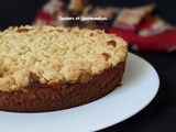 Gâteau pomme/pêches au crumble