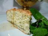 Lemon-Mint Cake with Lemon Syrup