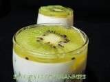 Mousse aux kiwis et au chocolat blanc