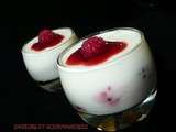 Panna cotta aux framboises