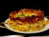 Tourte filo de chou-fleur au curry d'Ottolenghi. Curried cauliflower cheese filo pie