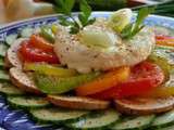 Carpaccio de Tomates au Chèvre Frais