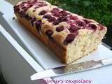 Cake aux framboises et citron vert