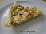 Tarte courgettes, ricotta et menthe