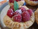 Tartelettes aux framboises