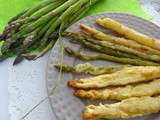 Asperges en tempura j’adore cette délicieuse