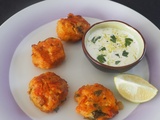 Boulettes de crevettes et patate douce à la noix de coco et citron vert