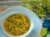Crème brûlée de petits pois