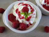 Mousse de framboises